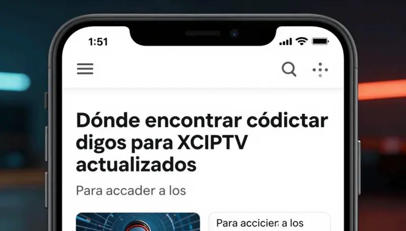 Dónde encontrar códigos para XCIPTV actualizados