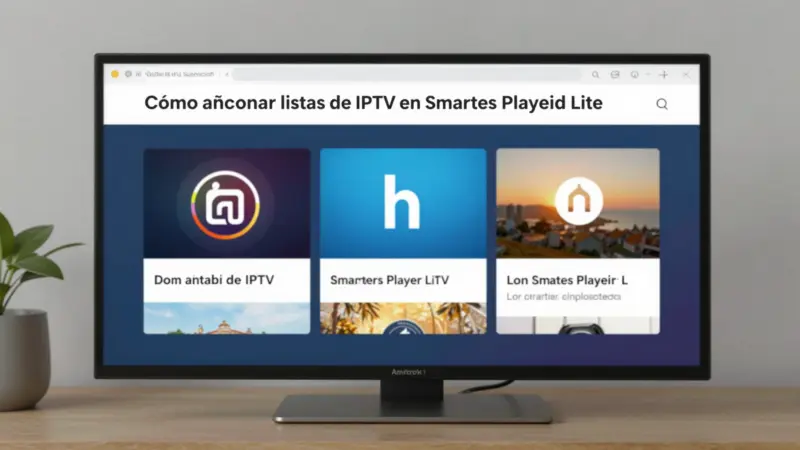 Cómo añadir listas de IPTV en Smarters Player Lite